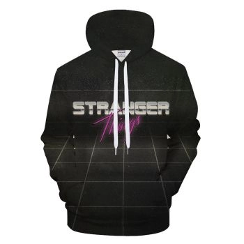 Stranger Things Solid Midnight Black Hoodie