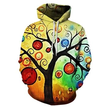 Artsy Tree Oil Painting 3D - Sweatshirt, Hoodie, Pullover