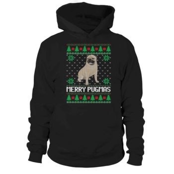 Merry Pugmas dog ugly Christmas Hoodies