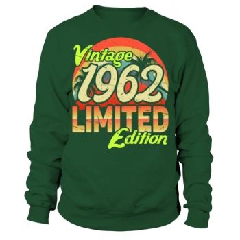 60th Birthday Gift Vintage 1962 Limited Edition Sweatshirt