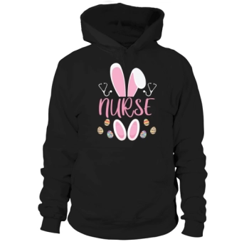 Nurse Easter Egg Hunting Rabbit Rn Easter Hoodies