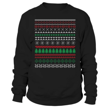 Ugly Christmas Pattern Vector Sweatshirt