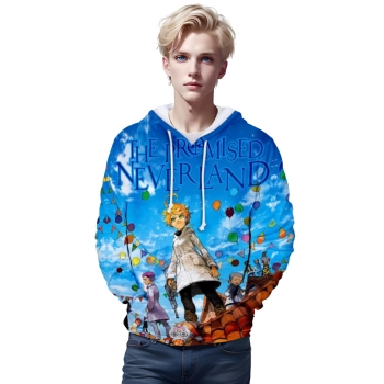 Anime The Promised Neverland 3D Printed Hoodies Pullover