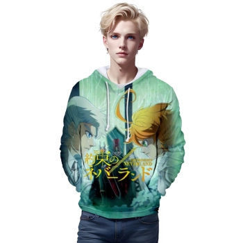 Anime The Promised Neverland 3D Printed Pullover Hoodies