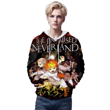 Anime The Promised Neverland Hoodies &#8211; 3D Printed Hooded Pullover