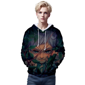 The Promised Neverland Hoodies &#8211; Anime 3D Printed Hooded Pullover