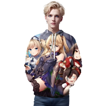 Game Genshin Impact 3D Printed Sweatshirt Hoodie Pullover