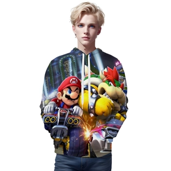 Mario Hoodie &#8211; Mario and Luigi 3D Print Hooded Pullover Sweatshirt