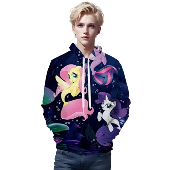 My Little Pony Hoodies &#8211; Fluttershy Rarity Unisex 3D Print Casual Pullover Sweater