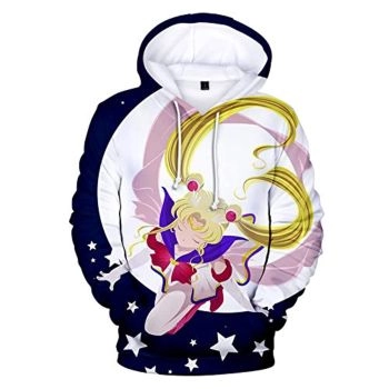 Anime Sailor Moon Hoodie &#8211; Sailor Moon 3D Print Pullover Hoodie