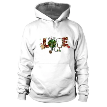 LOVE Christmas Nurse Hoodies