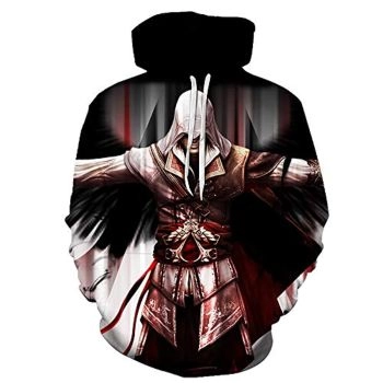 Assassins Creed Hoodies &#8211; Assassin Hoodie Ezio Hoodie Assassin&#8217;s Creed Ezio Hoodie Drawstring Pullover Sweatshirt