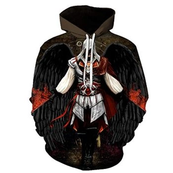 Assassins Creed Hoodies &#8211; Assassin&#8217;s Creed Wing Ezio Hoodie Drawstring Pullover Sweatshirt