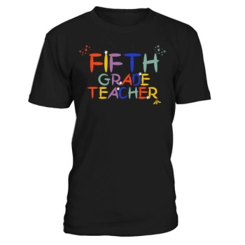 Back To School Fifth Grade Teacher Colorful Retro