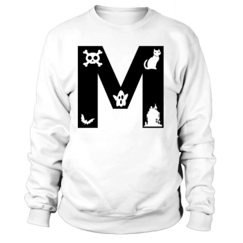 Halloween Alphabet Numbers Clipart M Sweatshirt