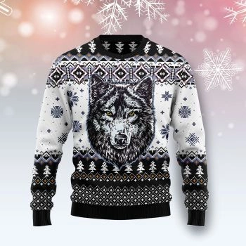 Awesome Wolf Ugly Christmas Sweater