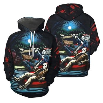  Pretty Black Red Knives Skull Horrible Long Nails Pattern Halloween Hoodie