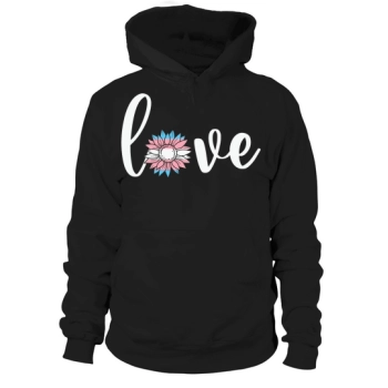 Sunflower Love Transgender Pride Flag Hoodies