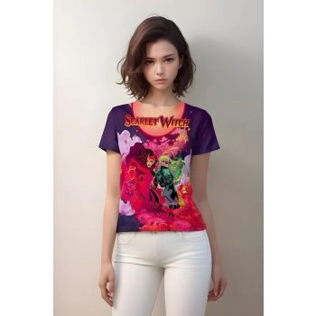 Scarlet Witch Shirt - Radiate Power and Elegance in Regal Purple