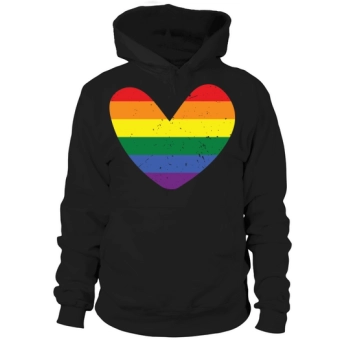 LGBTQ Flag Heart Color Love Hoodies