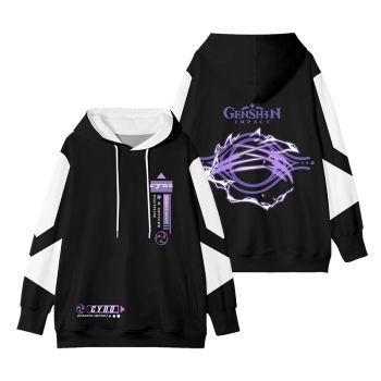 Comfortable Genshin Impact Cyno Animation White Hoodie