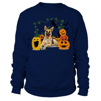 German Shepherd Pumpkin Halloween Sweatshirt