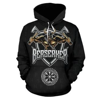 Popular And Vintage Black Totem Pattern Tattoo Hoodie