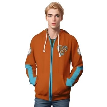 Avatar: The Last Airbender Aang Sweatshirts 3D Printed Hooded Sweater Zip Jacket Pullover