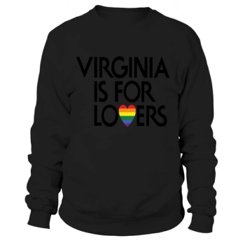 LGBT Travel Virginia Is For Lovers - Men's Premium Sweatshirt