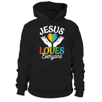 Jesus Loves Everyone LGBT Hoodies