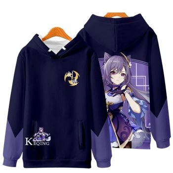 Temperament Genshin Impact Anime Game Keqing Hoodie