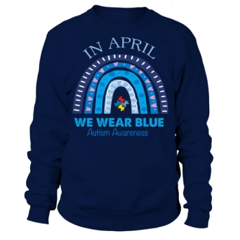 In April we wear blue Sweatshirt