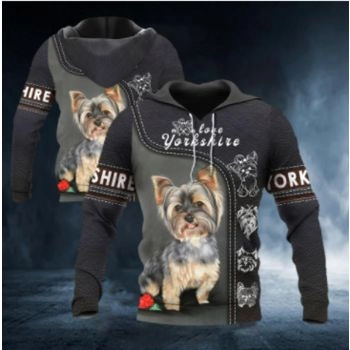 Precious Black Dog Pattern Animals Hoodie