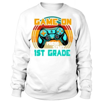 Back To School Vintage Game On Press Start 1st Sweatshirt