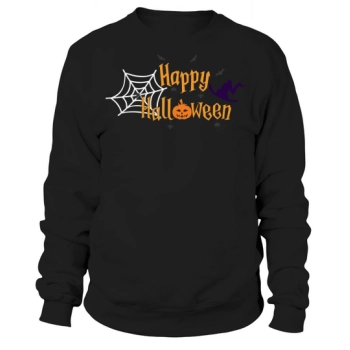 Happy Halloween Pumpkin Witch Hat Sweatshirt