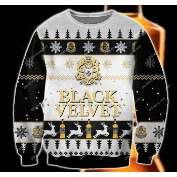 Black Velvet Whiskey Ugly Sweater Christmas