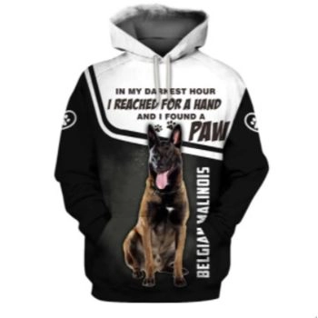 Precious And Gorgeous Black White Dog Pattern Animals Hoodie