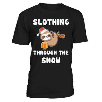 Slothing through the snow Christmas