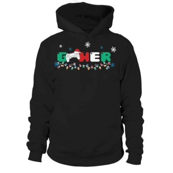 Christmas Lights Gamer Controller Hoodies