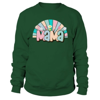 Mama Rainbow Floral Mother's Day Sweatshirt