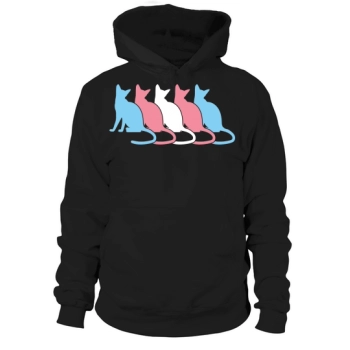 Trans Pride Cat LGBT Trans Hoodies