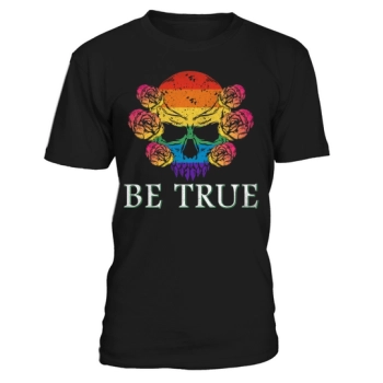 Skull Pride Rainbow Vintage Be True