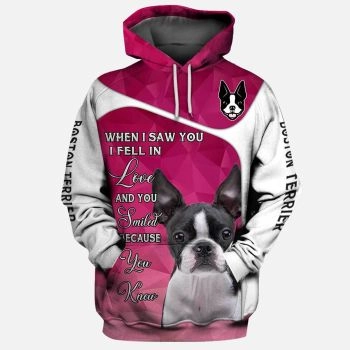 Popular Pink Dog Pattern Animals Hoodie