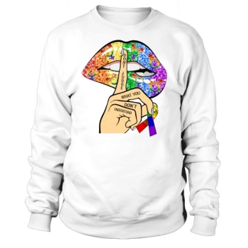 Dont Judge LGBT Pride Lips Sweatshirt