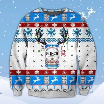 Busch Beer Deer Horn Ugly Sweater Christmas Tshirt Hoodie Apparel,Christmas Ugly Sweater