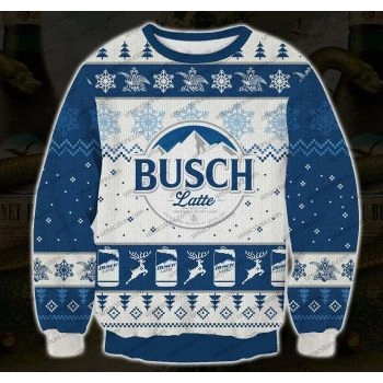 Busch Latte 3D Print Christmas Sweater