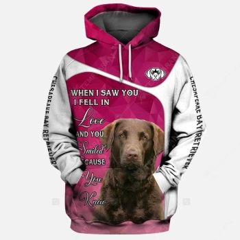 Temperament Pink Dog Pattern Animals Hoodie