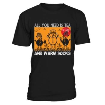 All you need is tea and warm socks Christmas Shirt