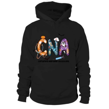 Halloween Nurse CNA Certified Nursing Assistant Sublimation Hoodies