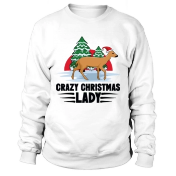 Crazy Christmas Lady Sweatshirt